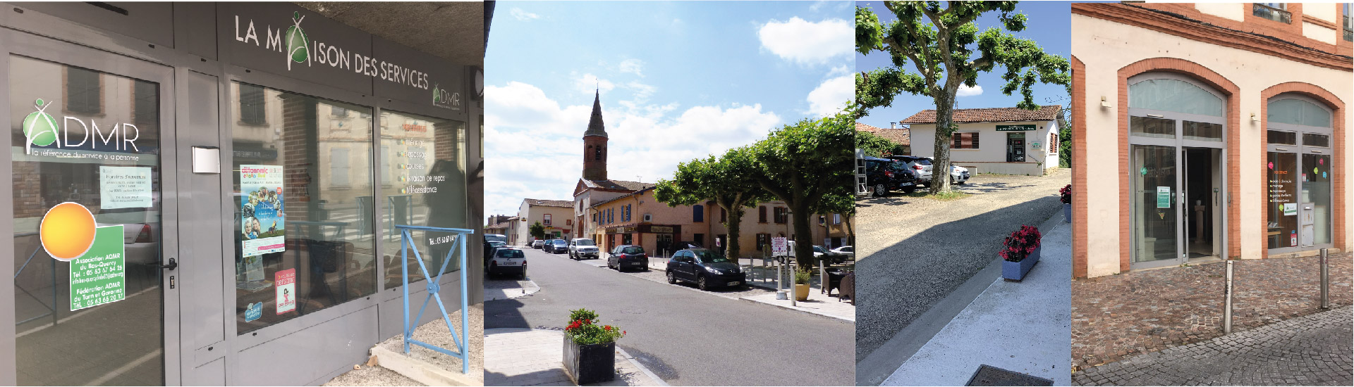 les façades des associations ADMR de Tarn-et-Garonne, service d’aide à domicile à Montauban