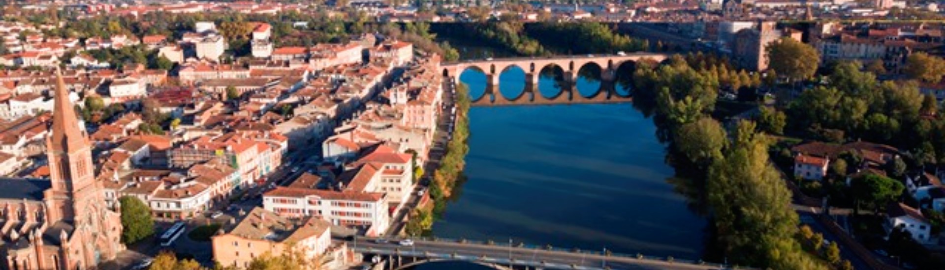 La ville de Montauban dans le Tarn-et-Garonne